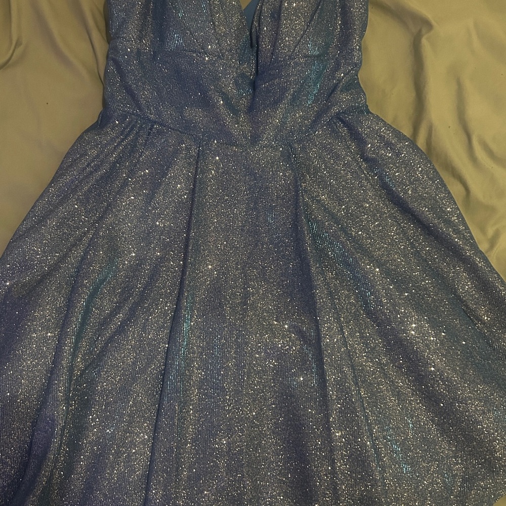 B Darlin Vibrant Blue Dress